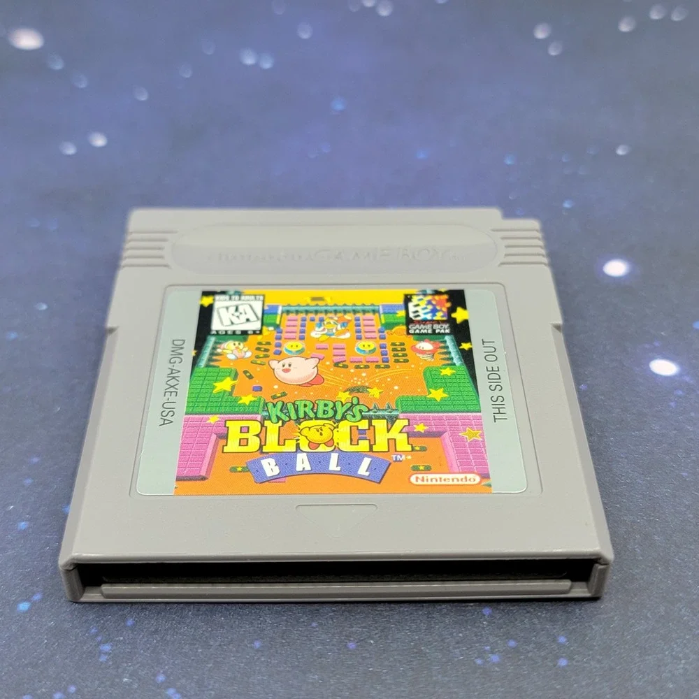 Kirby's Block Ball Nintendo Game Boy DMG-AKXE-USA Authentic Retro Video Game
